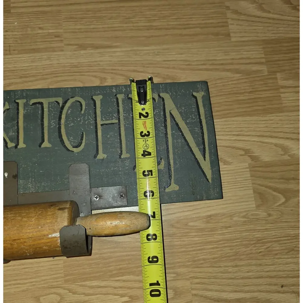 Vtg Country Kitchen Wall Sign With Hanging Rolling Pin Farmhouse Country Cottage